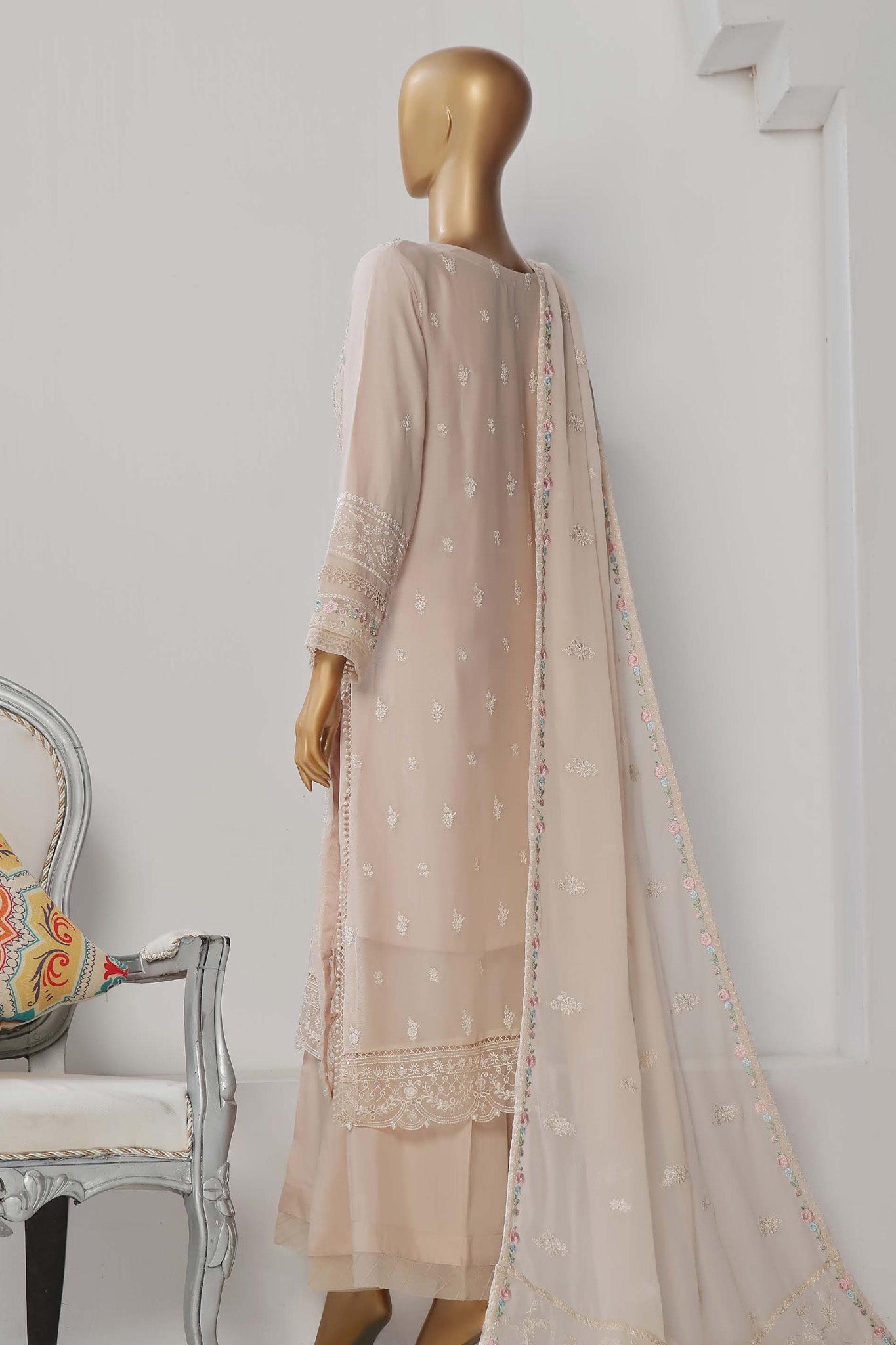 Afsany By Sada Bahar Stitched 3 Piece Luxury Formals Chiffon- Collection'2024-Flora-Skin