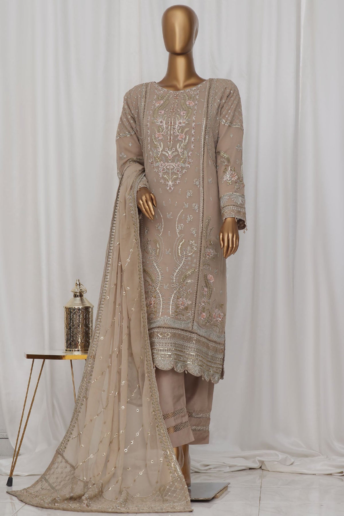 Afsany By Sada Bahar Stitched 3 Piece Luxury Formals Chiffon Collection'2024-Skin