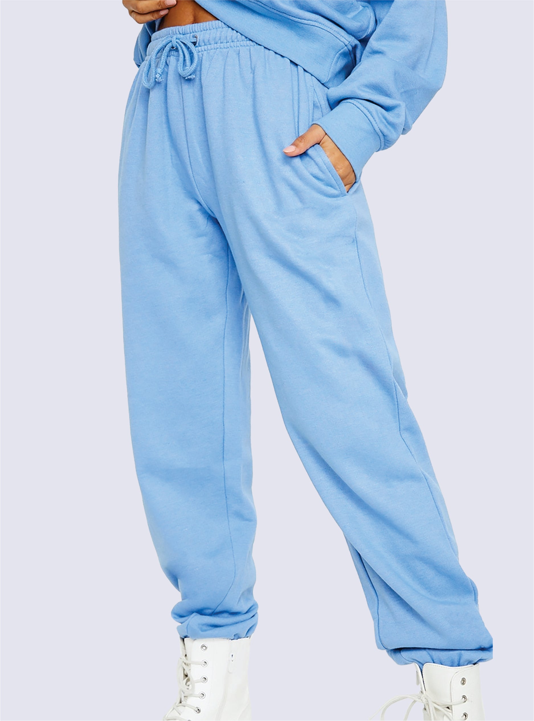 Blue Oversized Sweatshirt & Oversized Cuffed Joggers