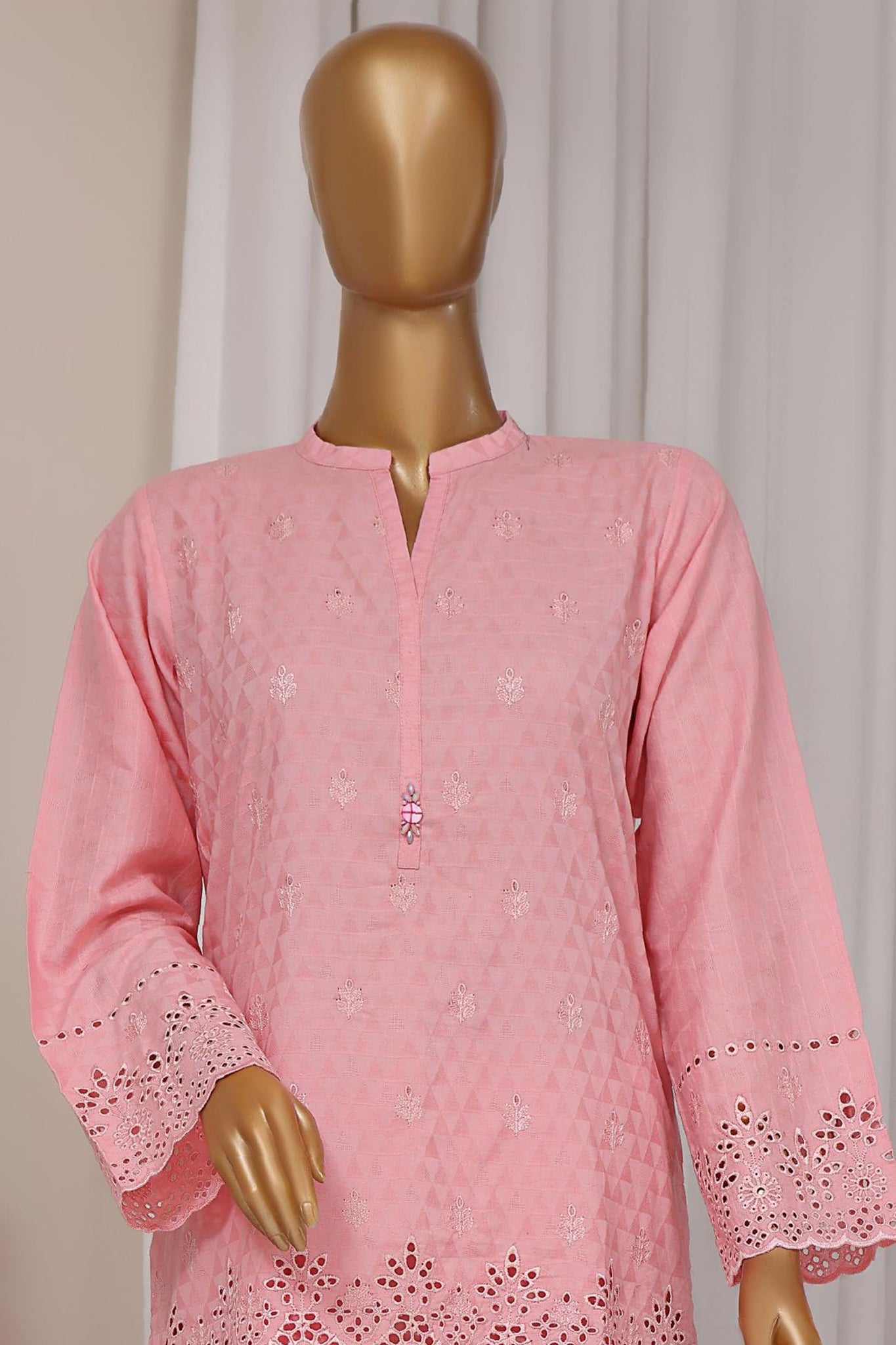 Estelle by Sada Bahar Stitched Co Ords Emb Jacquard Collection'2024-CK-Peach