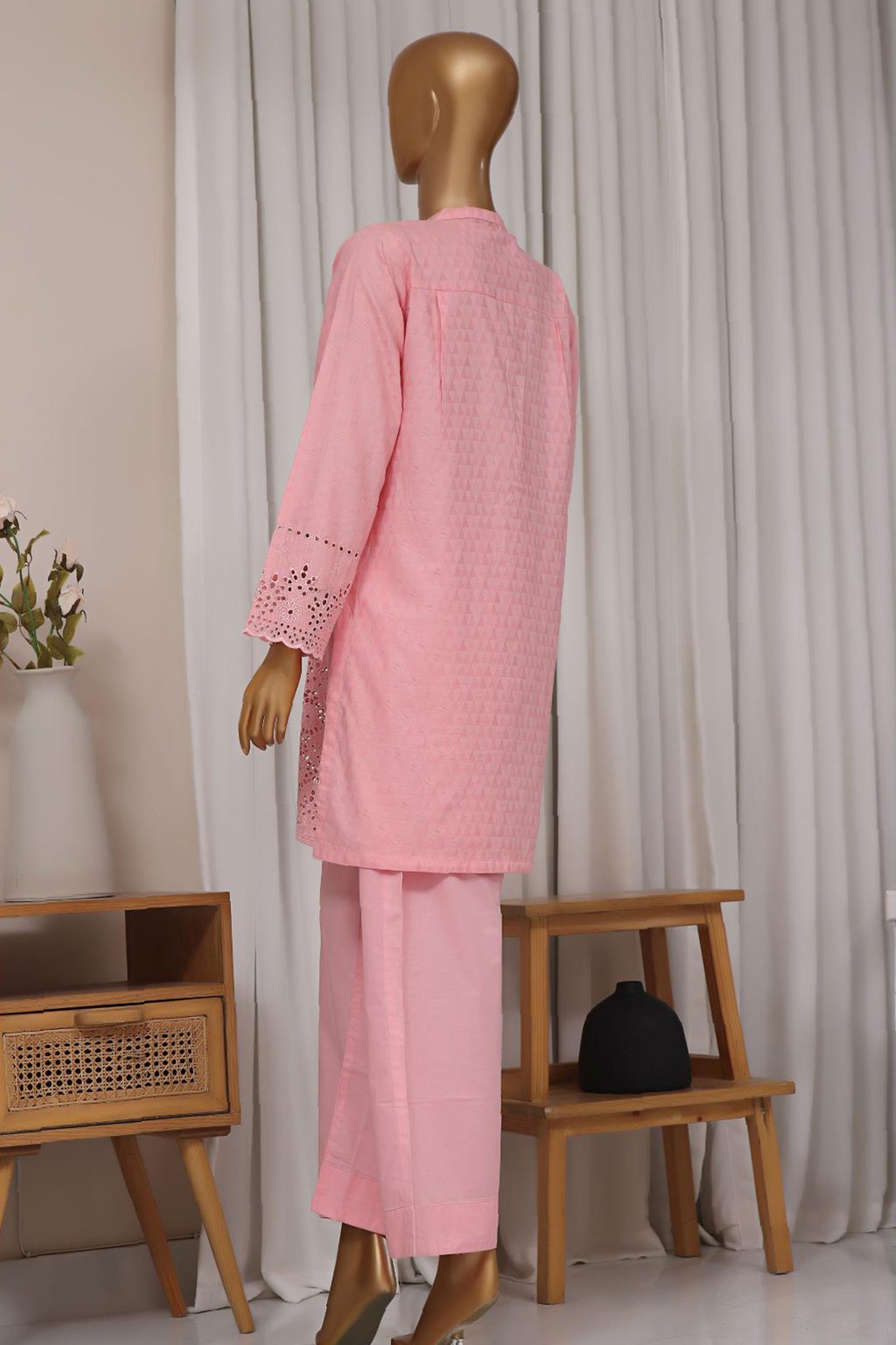 Estelle by Sada Bahar Stitched Co Ords Emb Jacquard Collection'2024-CK-Peach