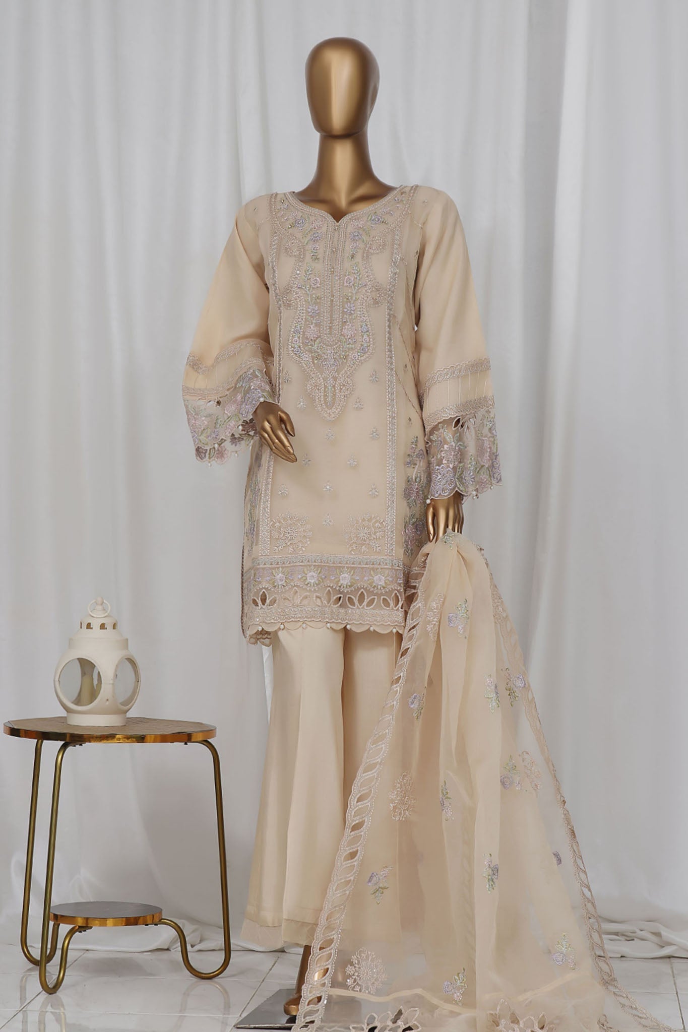 Mahpara by Sada Bahar Stitched 3 Piece Festive Formals  Collection'2024-Skin