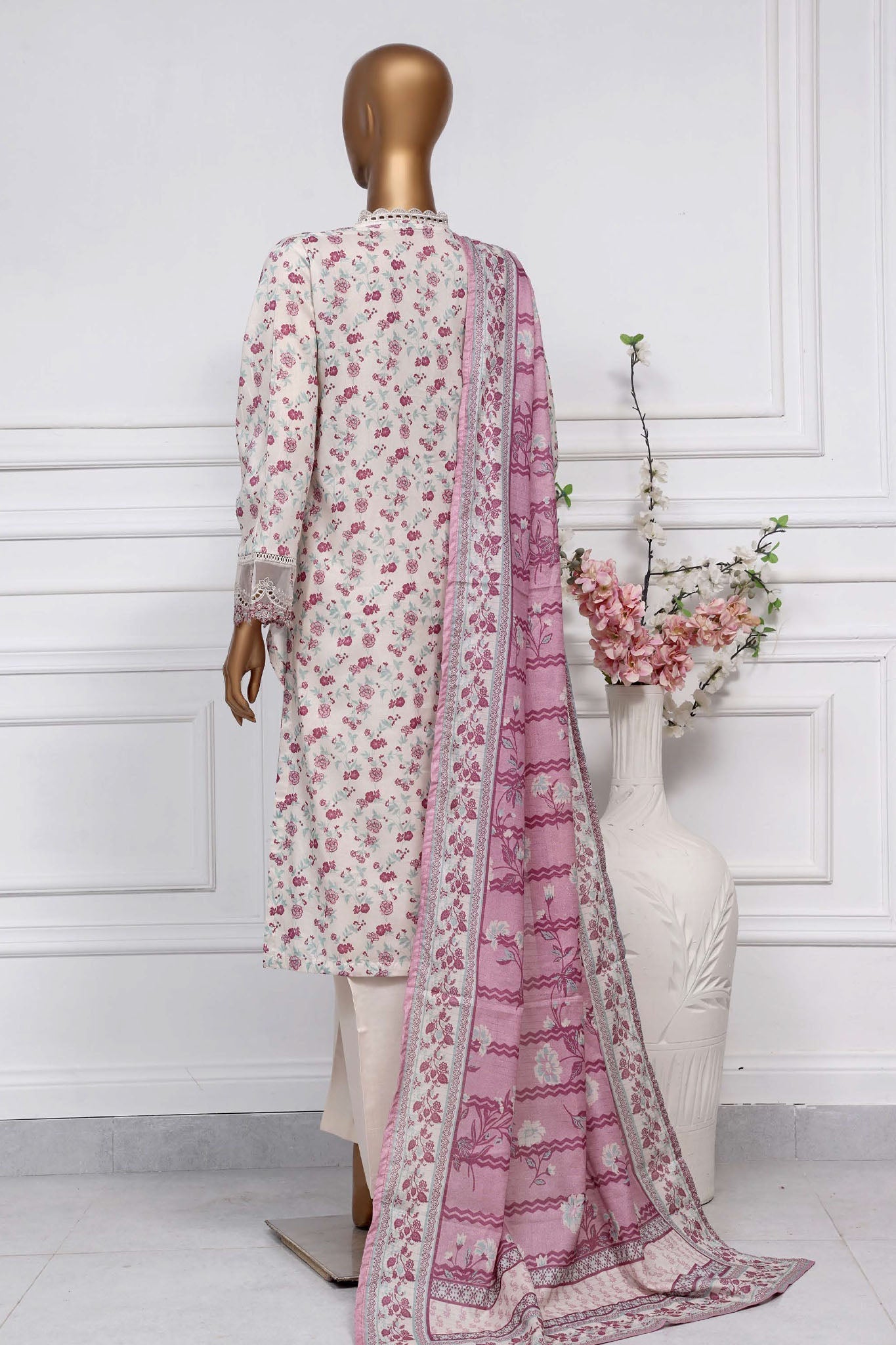 Raya By Sada Bahar Stitched 3 Piece Festive Emb Lawn Collection-Skin