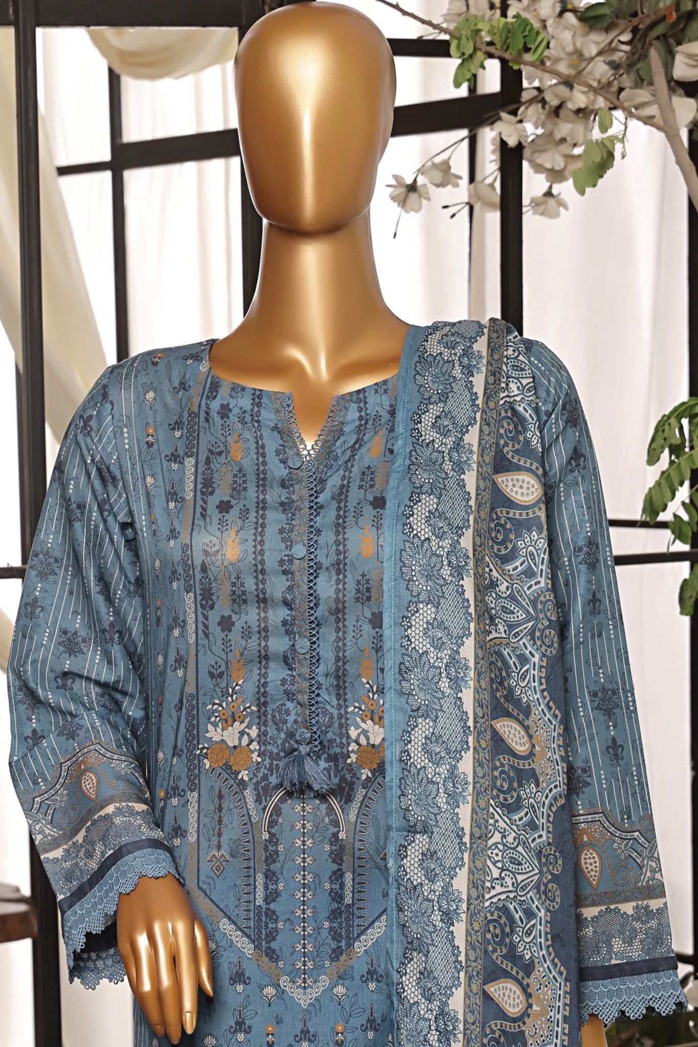 Sada Bahar Stitched 3 Piece Printed Lawn- Collection'2024-