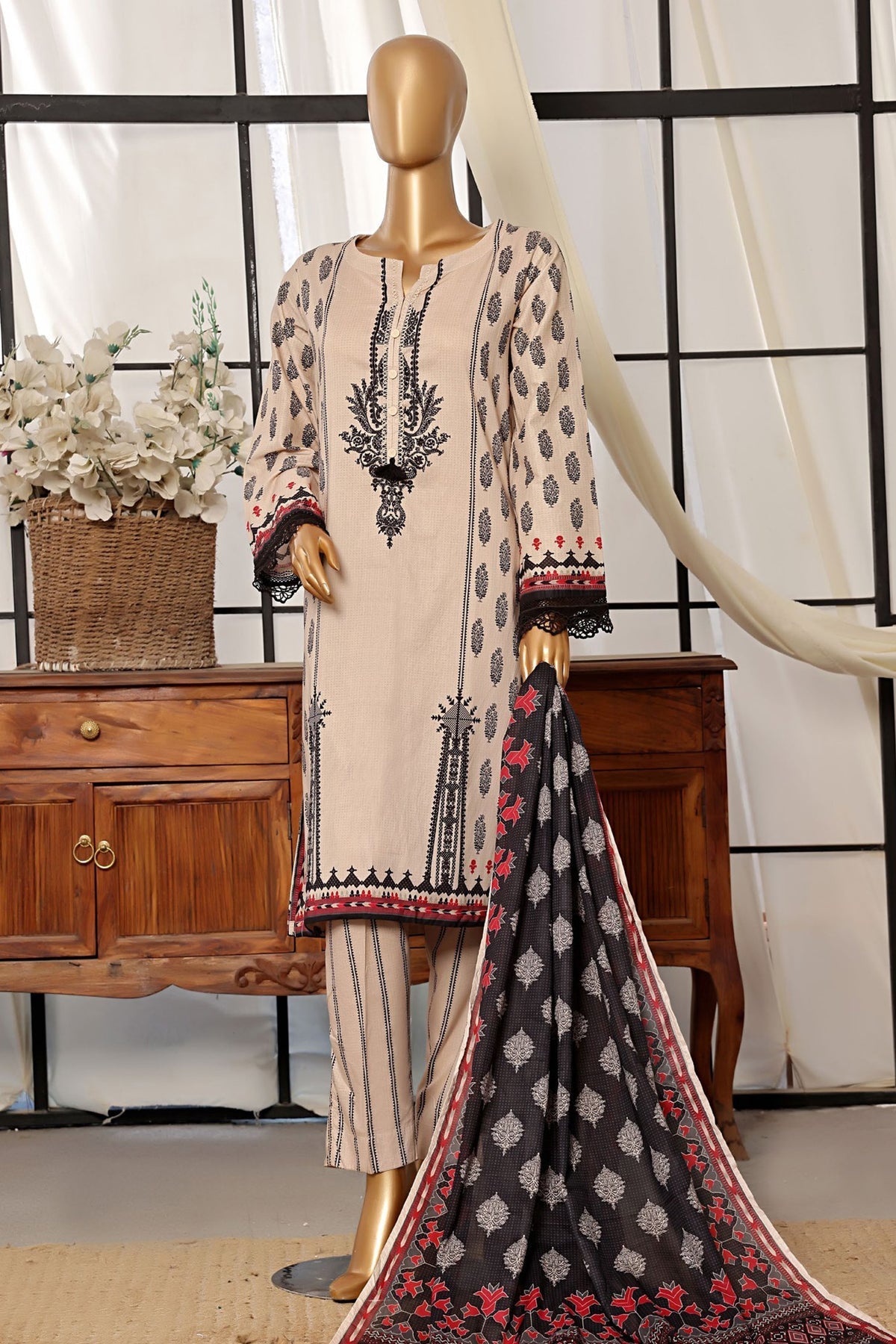 Sada Bahar Stitched 3 Piece Printed Lawn- Collection'2024-Skin