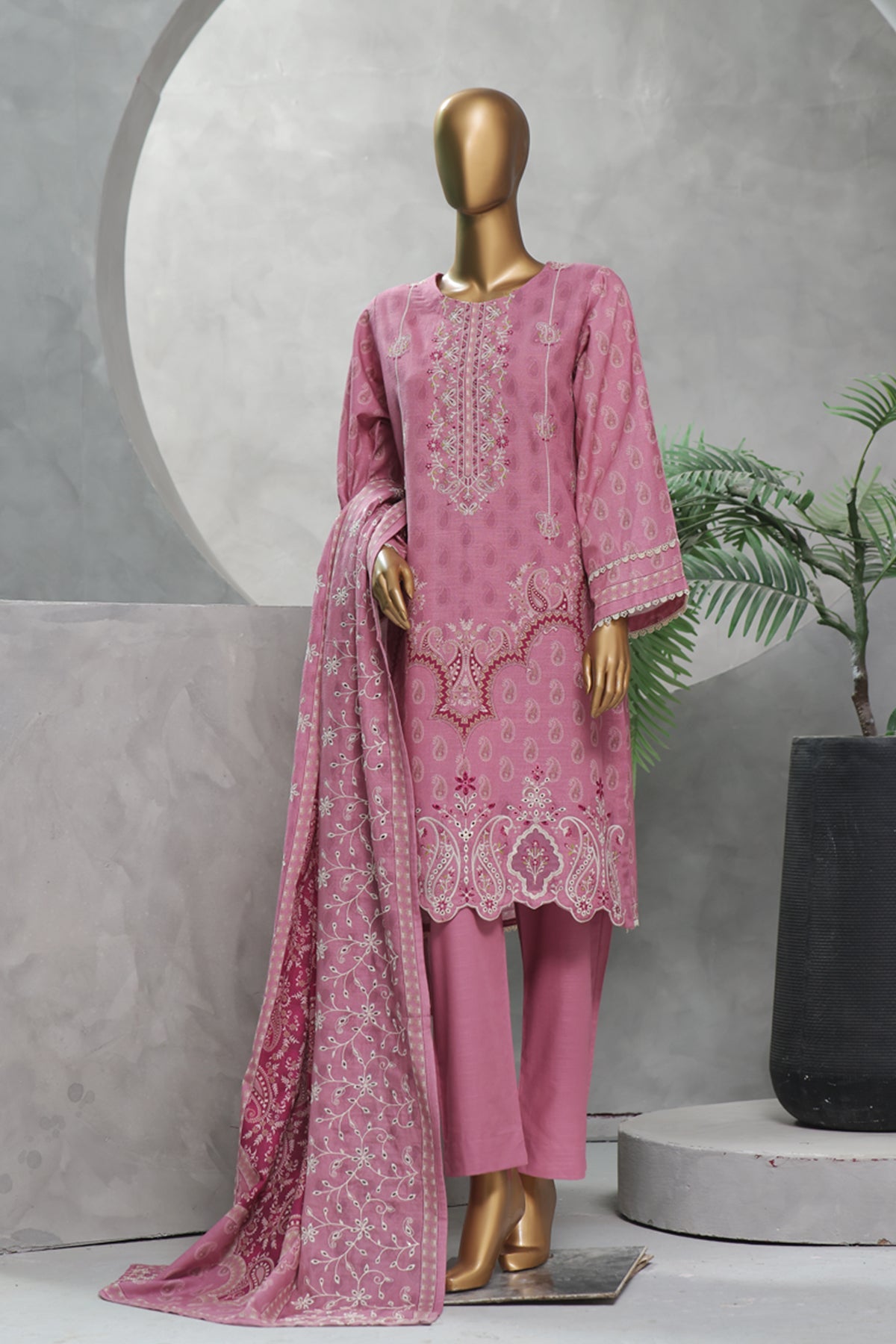 RIWAYAT STITCHED 3 PIECE PREMIUM KHADDAR EMB COLLECTION 2025