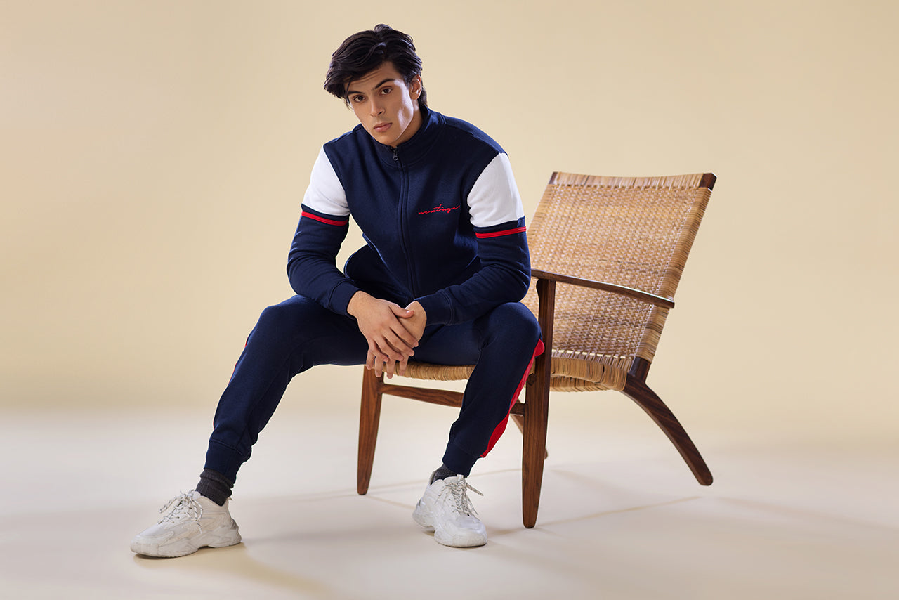 Essentials Navy Blue Winter Tracksuit